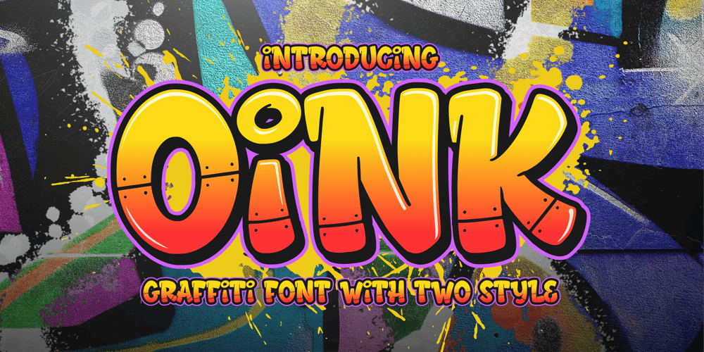 Oink font