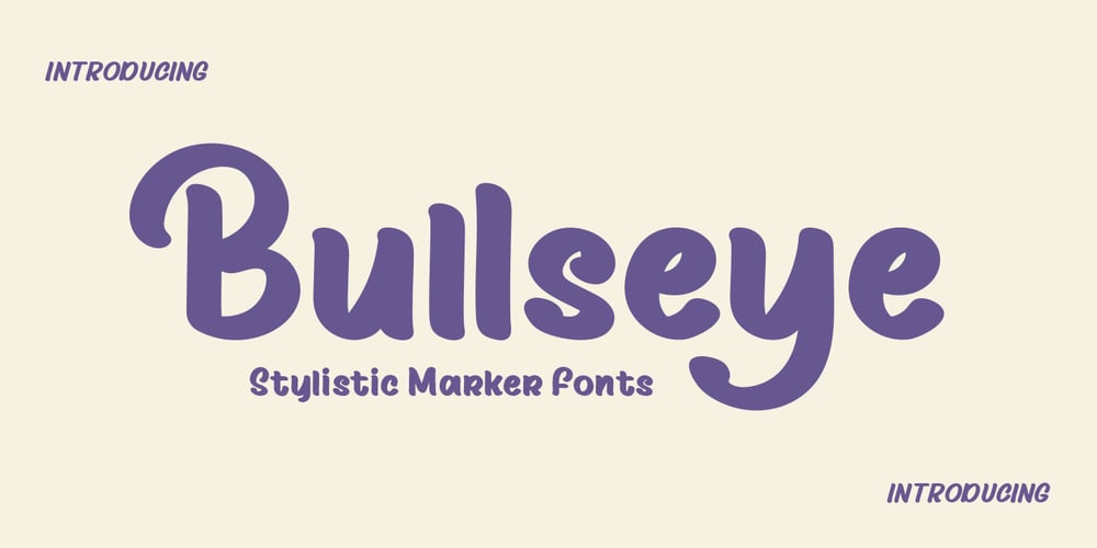 Bullseye font