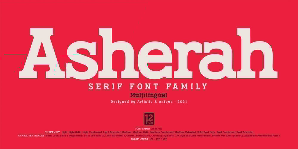 Asherah font