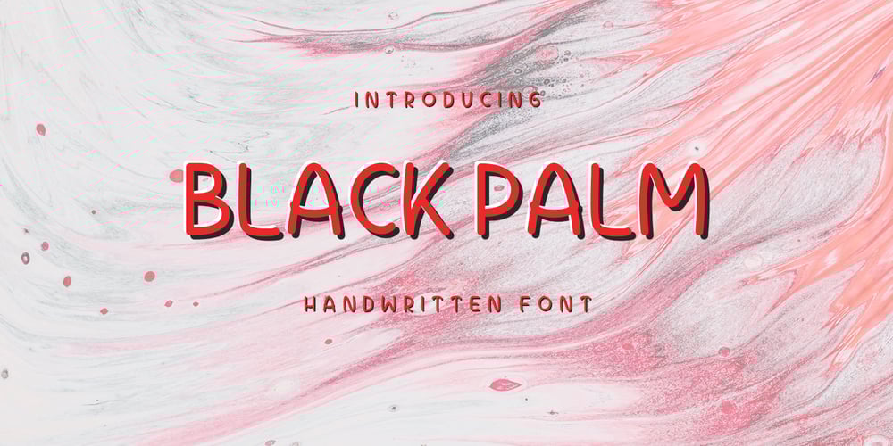 Black Palm font