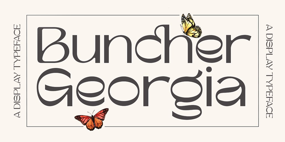 Buncher Georgia font