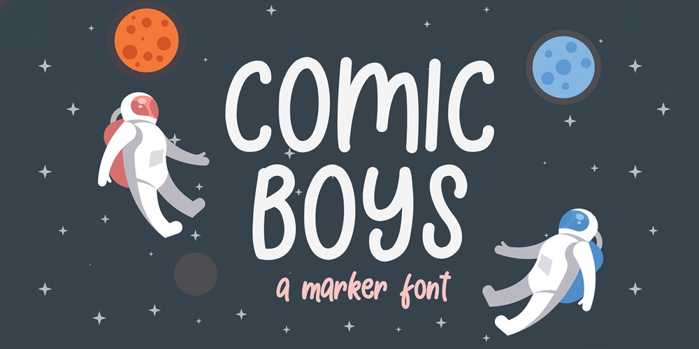 Comic Boys font
