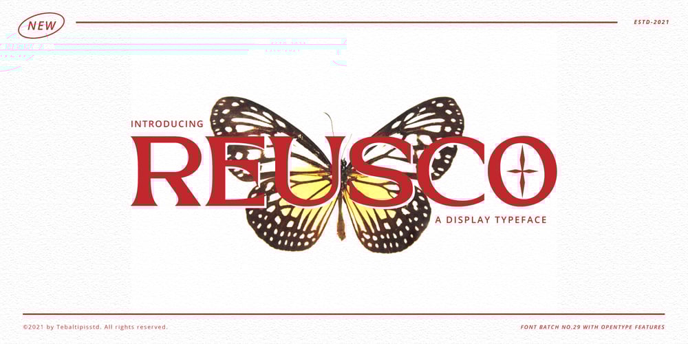 Reusco Display font