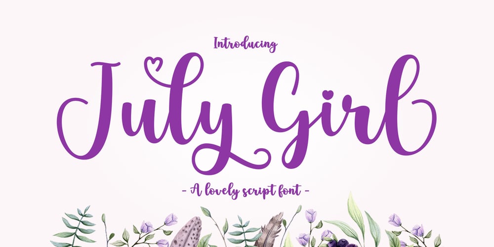 July Girl font