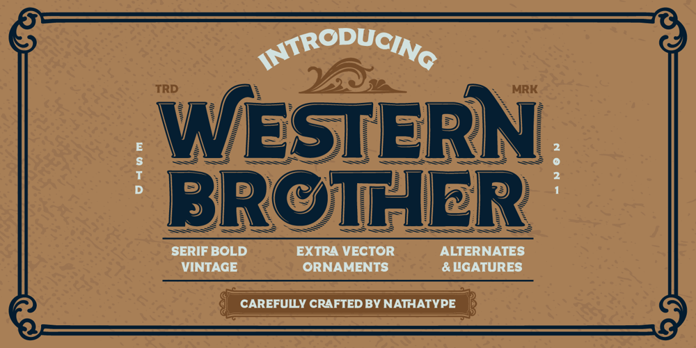 Western Brother font