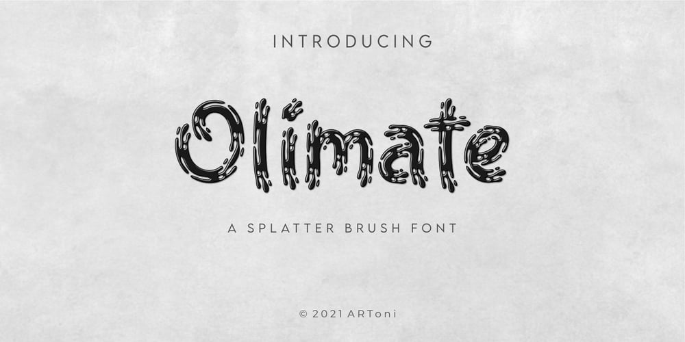 Olimate font