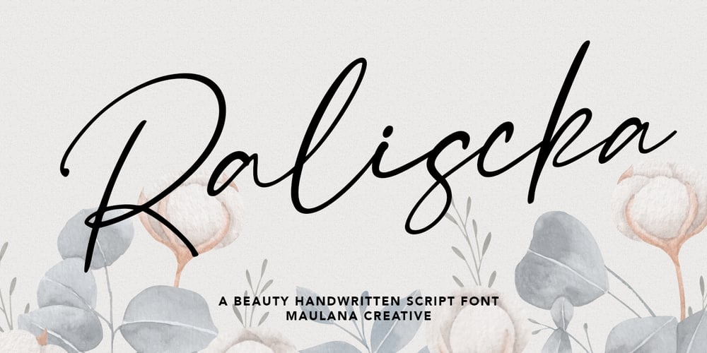 Raliscka font