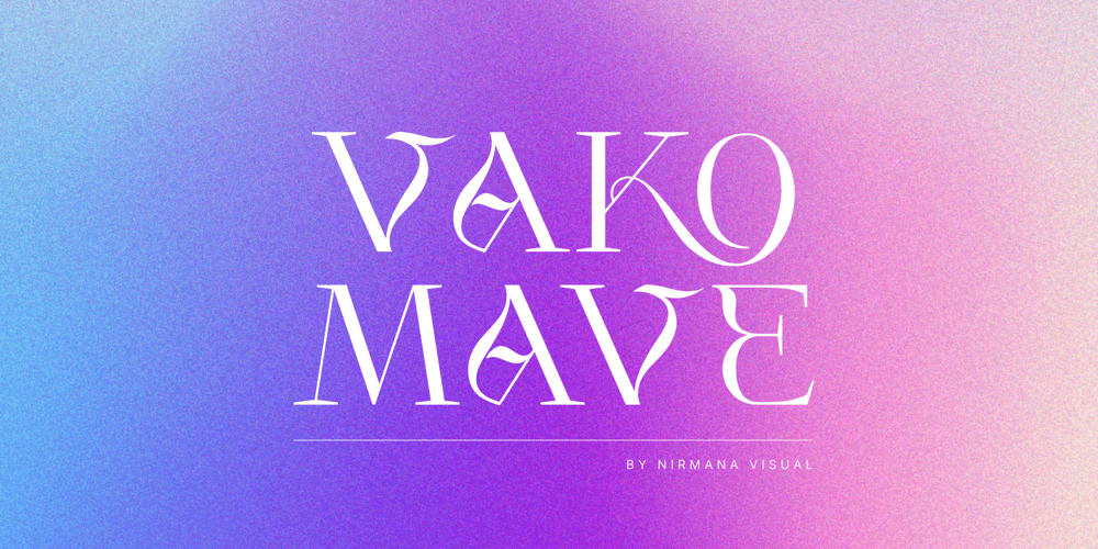 Vako Mave font