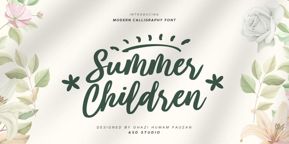 Summer Children font