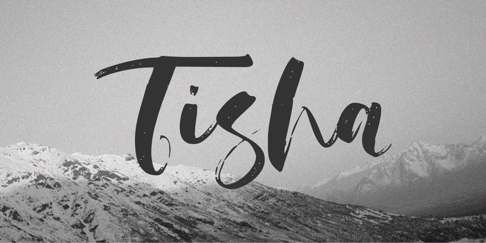 Tisha font