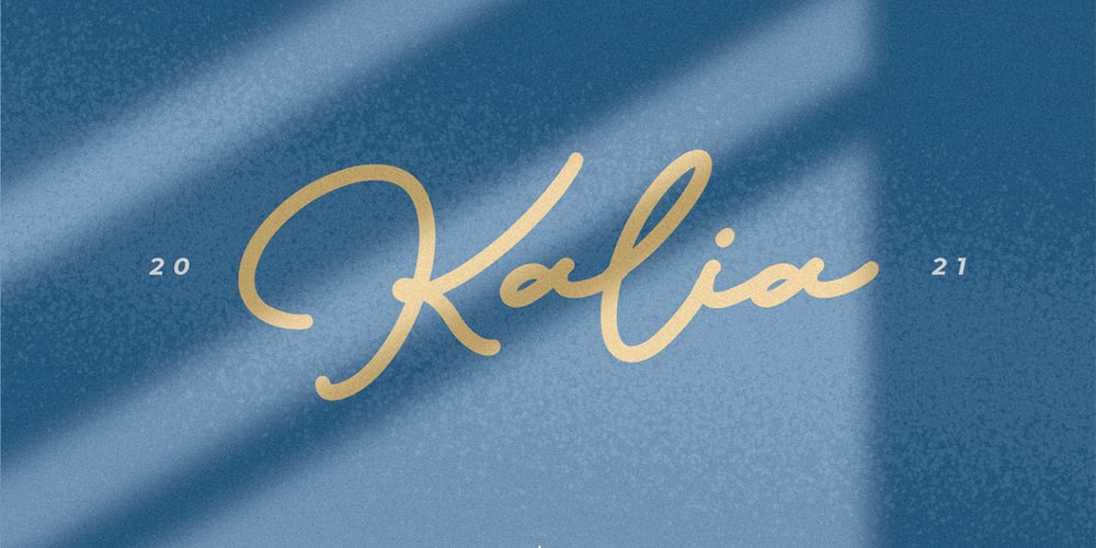 Kalia font