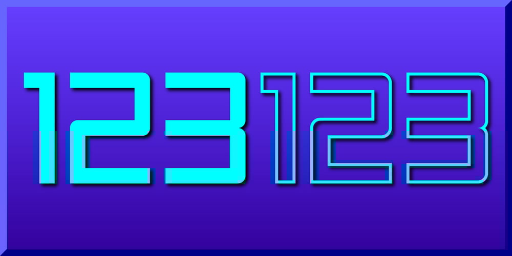 Display Digits One font