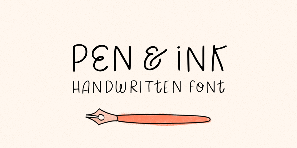 Pen And Ink font