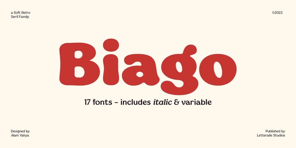 Biago font
