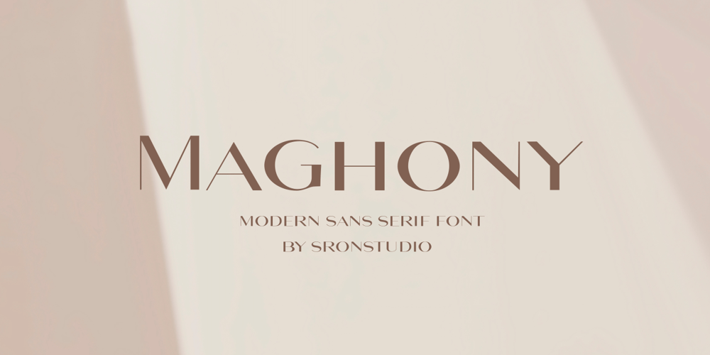 Maghony font