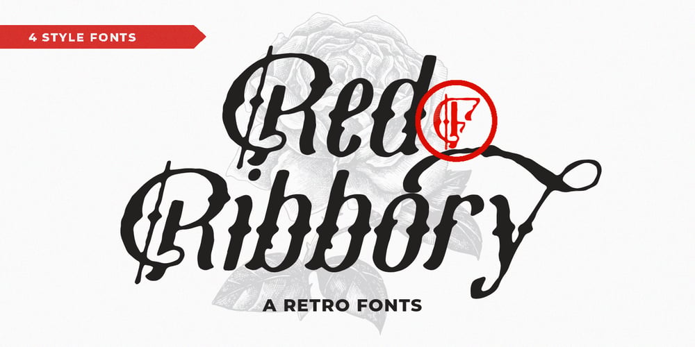 Red Ribbory font