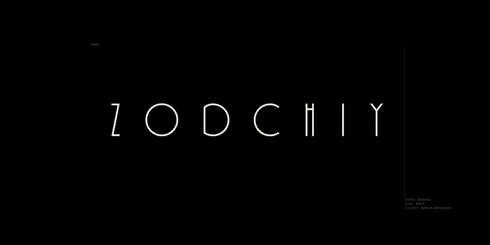 Zodchiy font