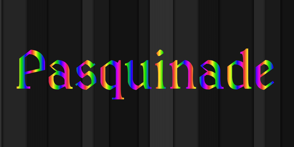 Pasquinade font