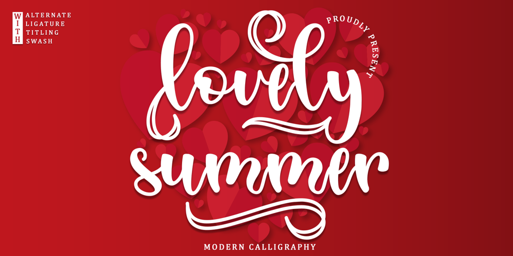 Lovely Summer font