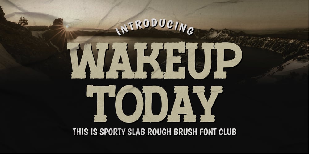 Wakeup Today font