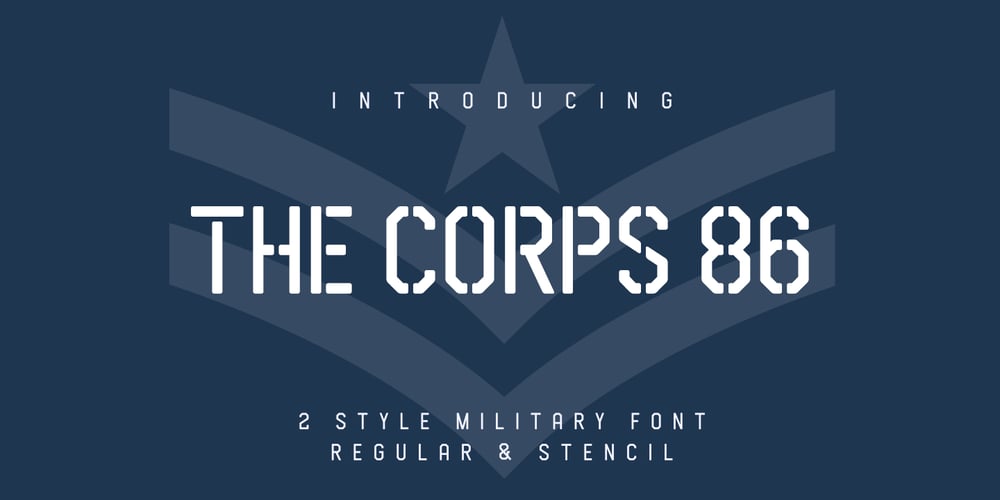 The Corps 86 font