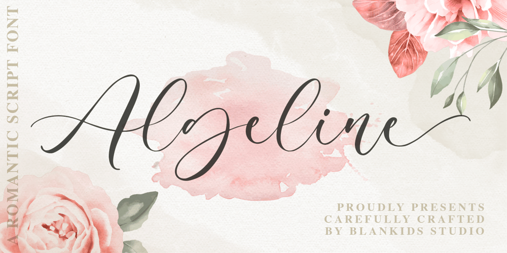 Algeline font