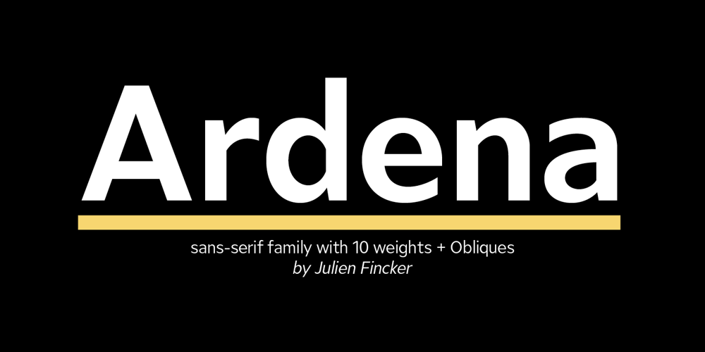 Ardena font
