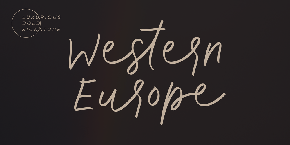 Western Europe font