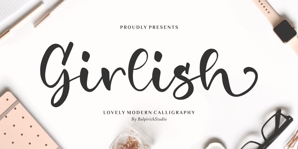 Girlish font