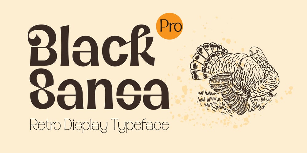 Black Sansa Pro font