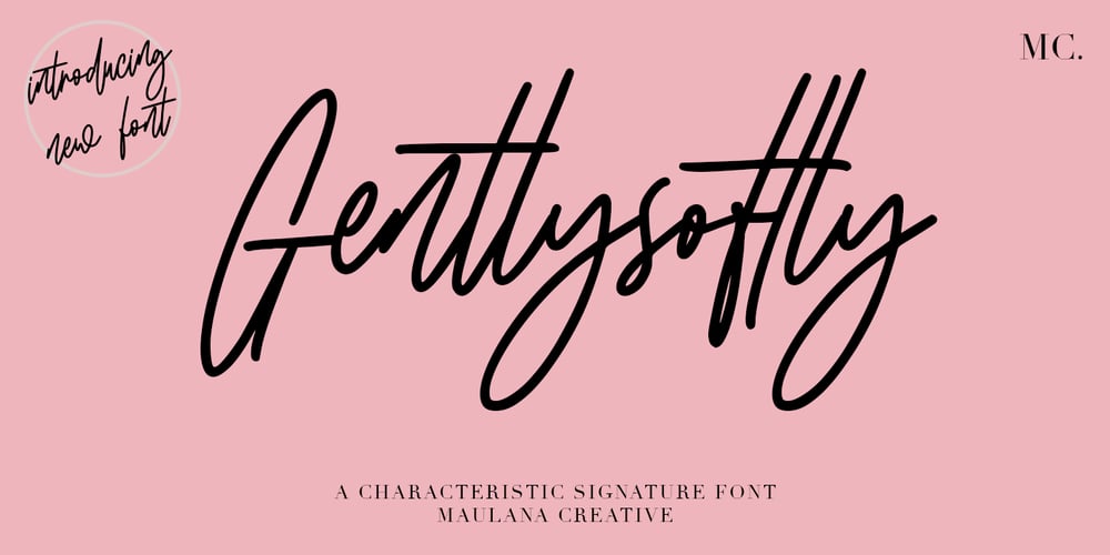 Gentlysoftly font