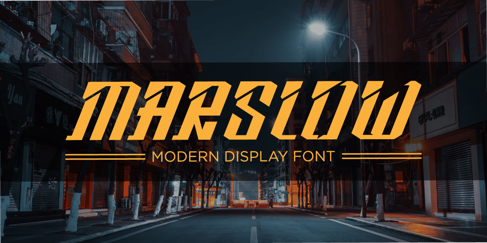 Marslow font