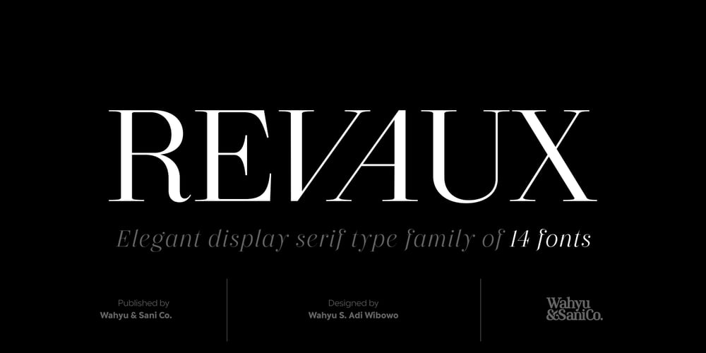 Revaux font