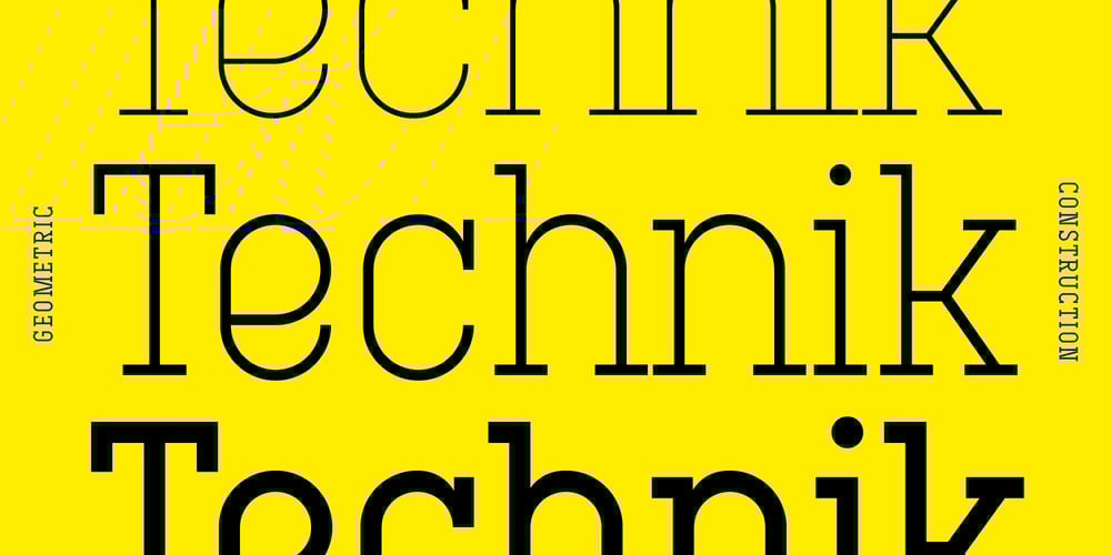 Technik Serif font