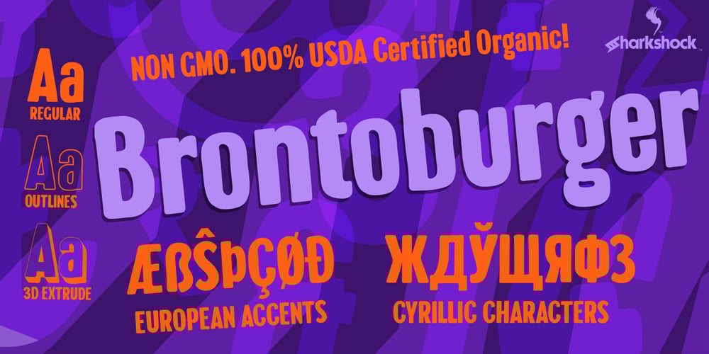 Brontoburger font