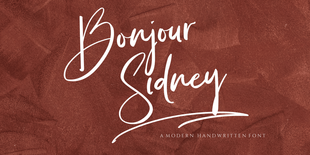 Bonjour Sydney font