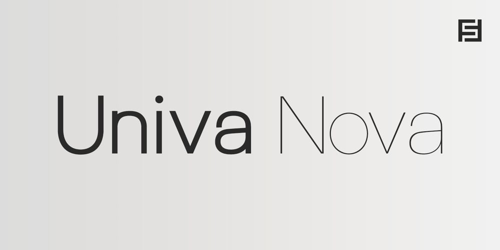 Univa Nova font