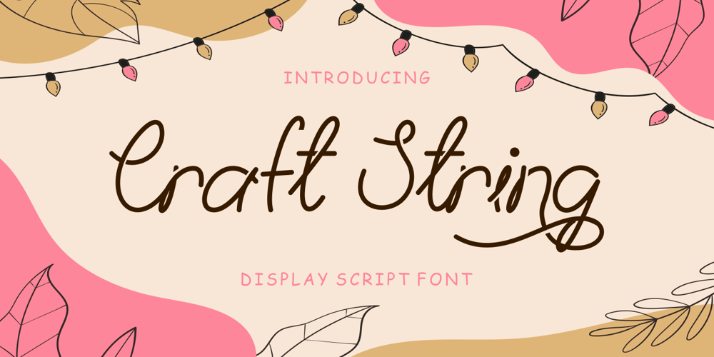 Craft String font