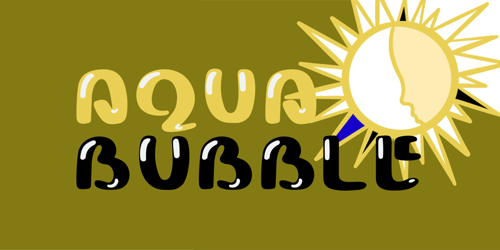 Aqua Bubble font