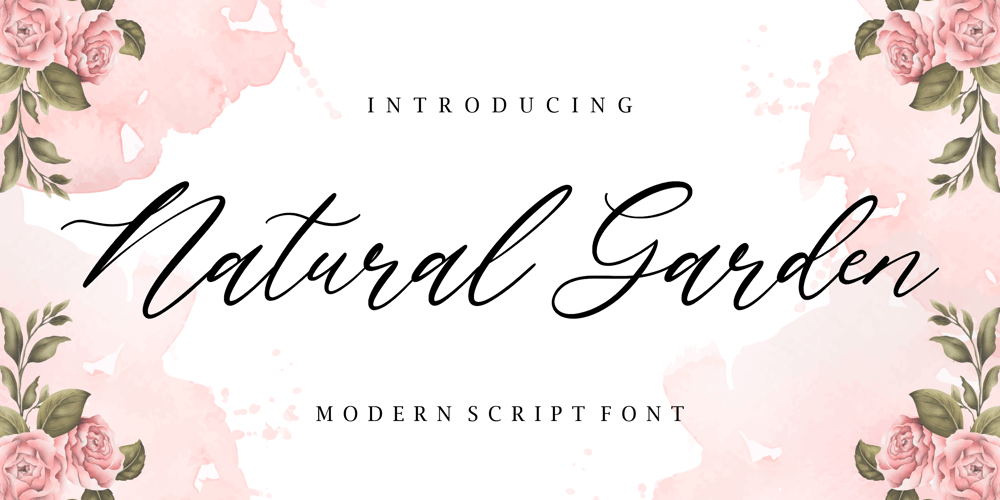 Natural Garden font