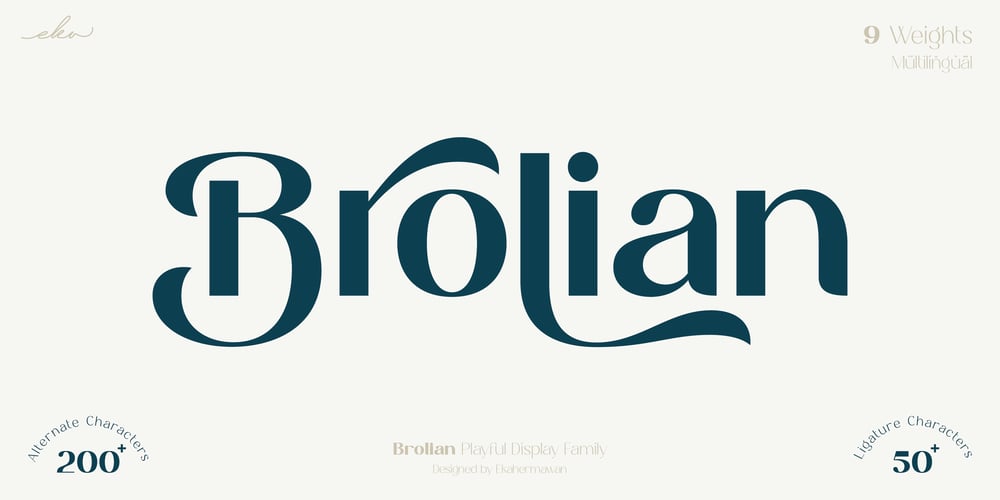 Brolian font