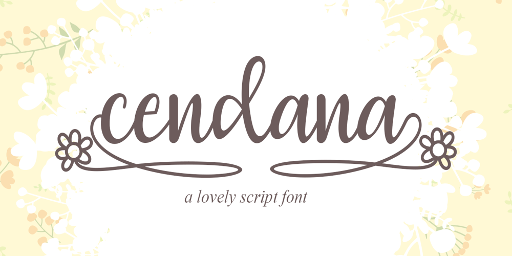 Cendana font