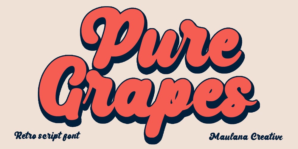 Pure Grapes font