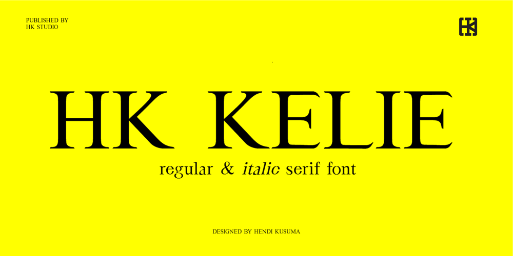 HK Kelie font