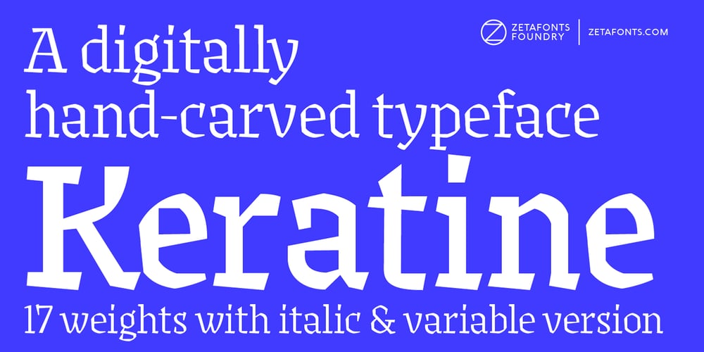Keratine font
