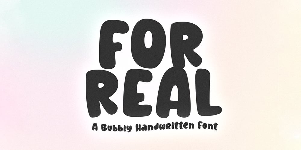 For Real font