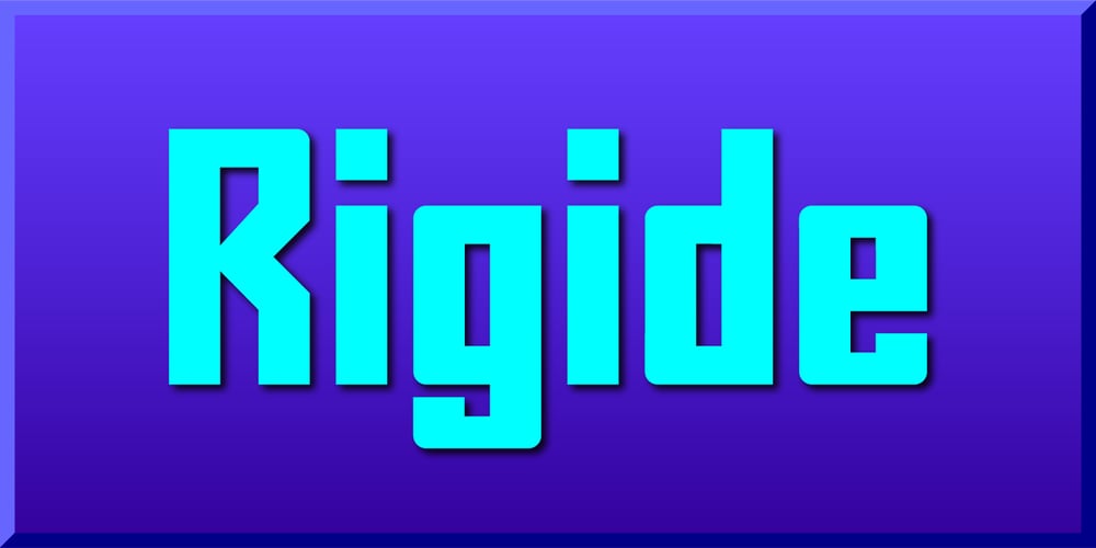 Rigide font