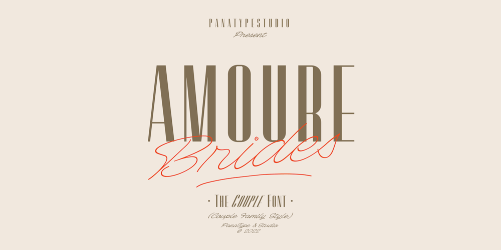 Amoure Brides Couple Font font