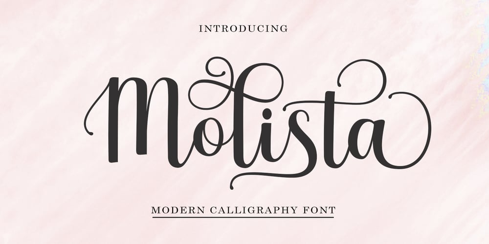 Molista Script font