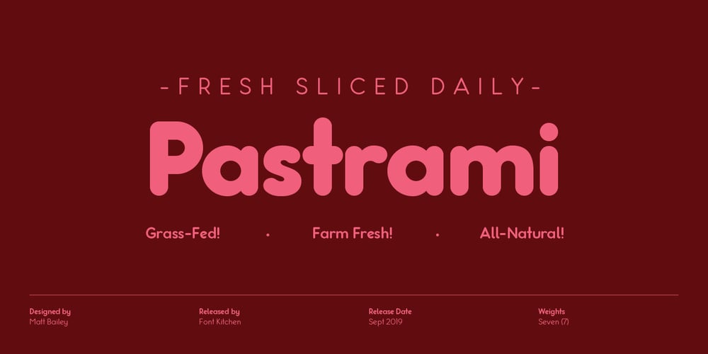 Pastrami font